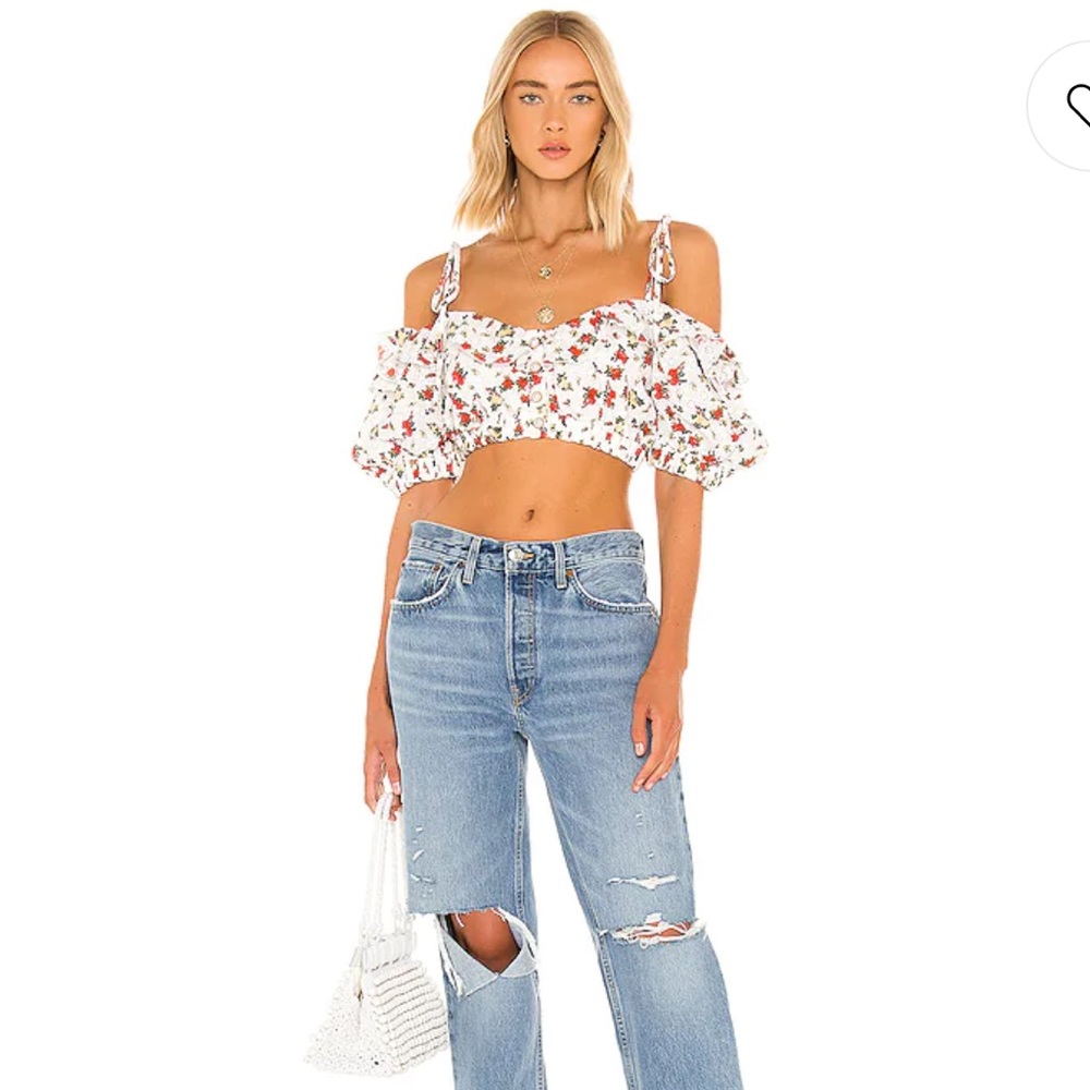 NWT MAJORELLE Benita Top in Multi Sangria Sun, Small.